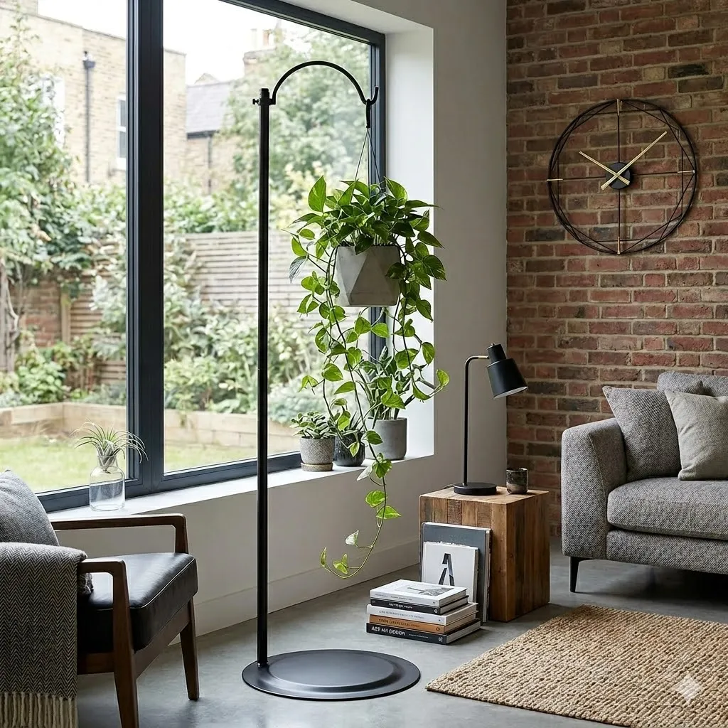 HOHIYA wind chime stand styled in a home setting