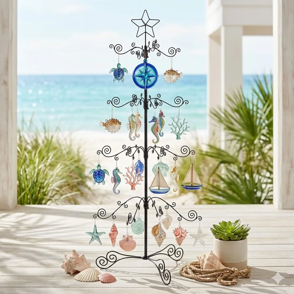 HOHIYA ornament display tree styled in a home setting