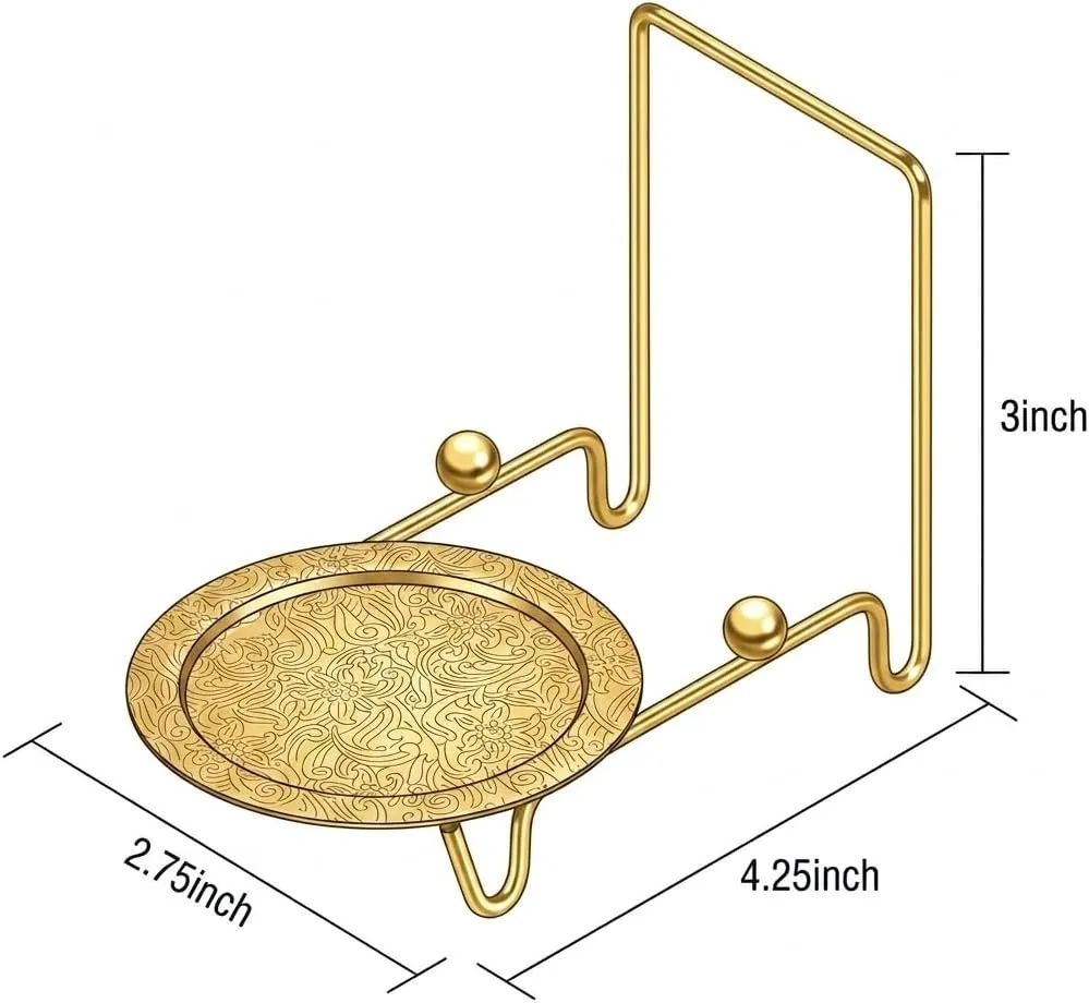 HOHIYA tea cup display stand size comparison with hand for scale