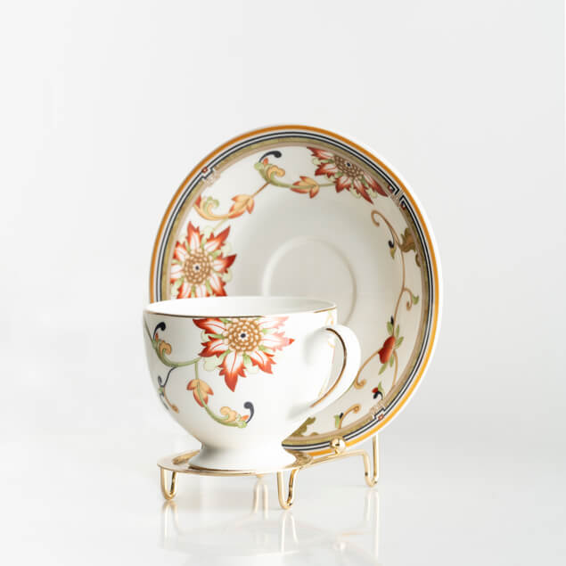Hard to Find Gorgeous Colours Gift High Tea So Lovely Vintage Royal Doulton 'Exotic Birds' Teacup and Saucer Set Gift
