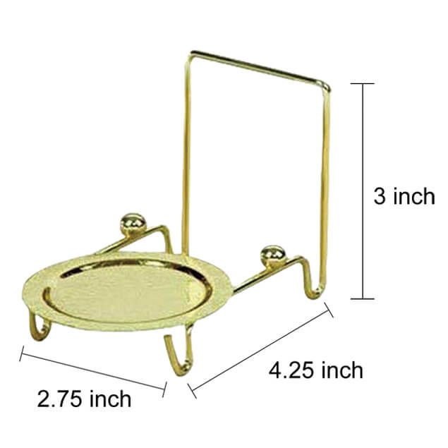Cup and Saucer Display Stand Holder Teacup Rack Gold 24pcs