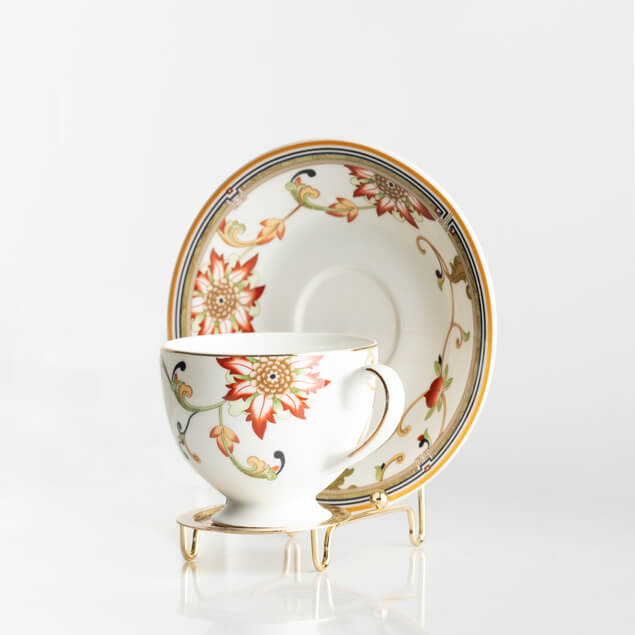 24 Pcs Cup and Saucer Display Stand Holder Teacup Rack Free Shipping