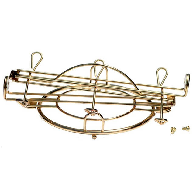 Teacup and Saucer Display Stand Holder Tea cup Rack Gold 2pcs