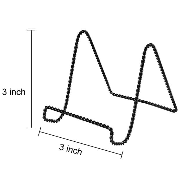 6 PCs Plate Stand Display Holder Twist Wire 3inch Free Shipping