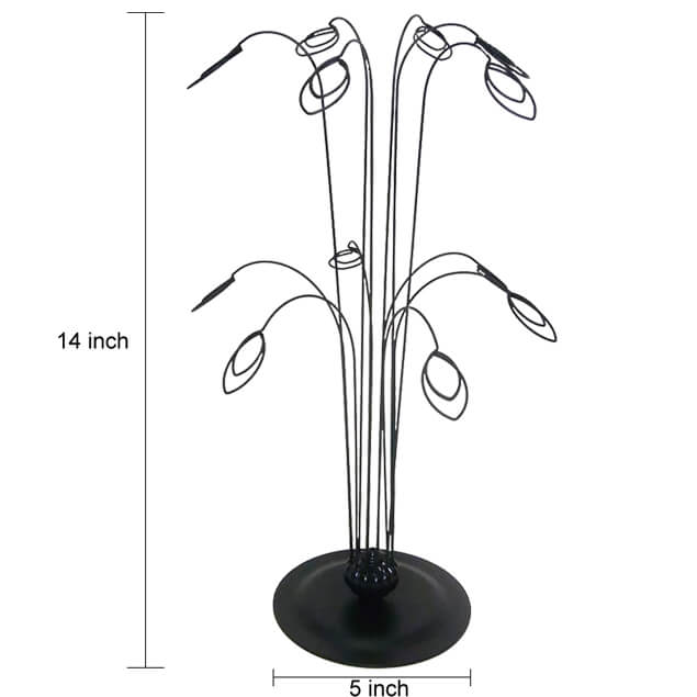 Gift Photo Tree Holders Stand Money Picture Silver 14 inch Black