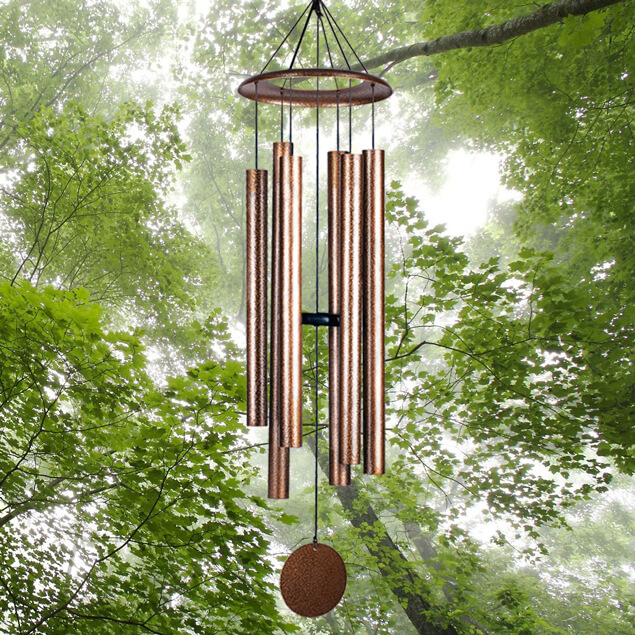 Deep Tone Wind Chimes Extra Large with Best Sounding Copper 50 inch