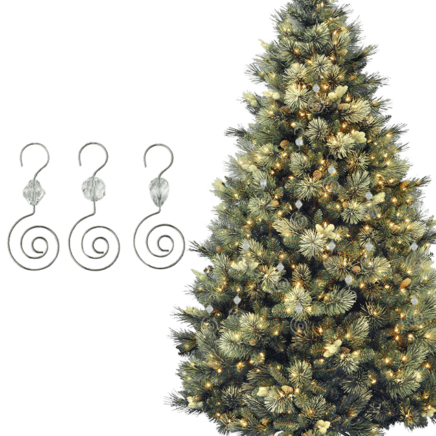 Acrylic Crystal Christmas Ornaments Hooks