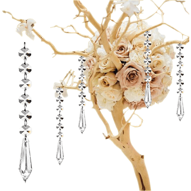 Hanging Crystal Decorations Garland