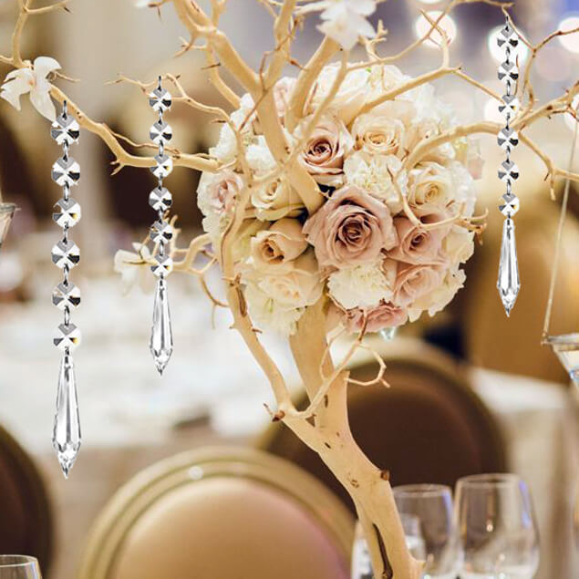 Magnificent Crystal Hanging Hanging Crystal Garland Wedding Strand