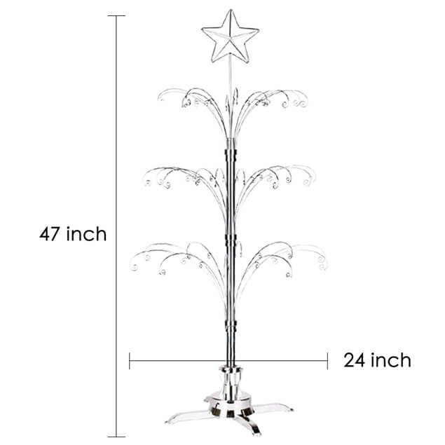47 Inch Ornament Display tree Stand Rotating For Swarovski Christmas Free Shipping