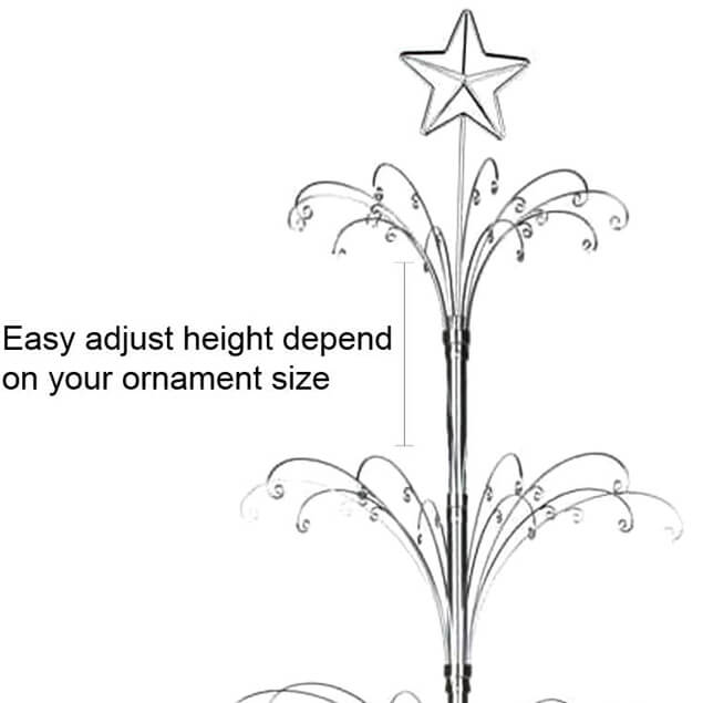 47 Inch Ornament Display tree Stand Rotating For Swarovski Christmas Free Shipping