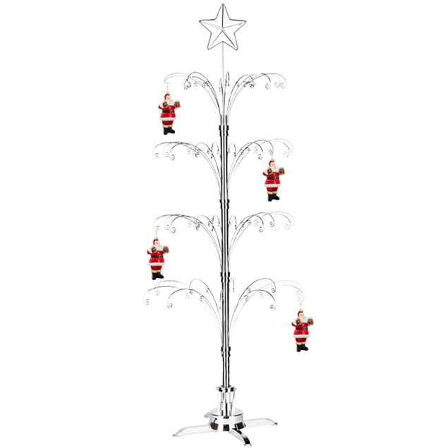 74 Inch Ornament Display Tree Rotating Stand Metal for Christmas Free Shipping