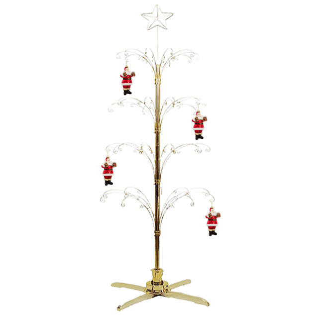 74 Inch Ornament Display Tree Rotating Stand Metal for Christmas Free Shipping