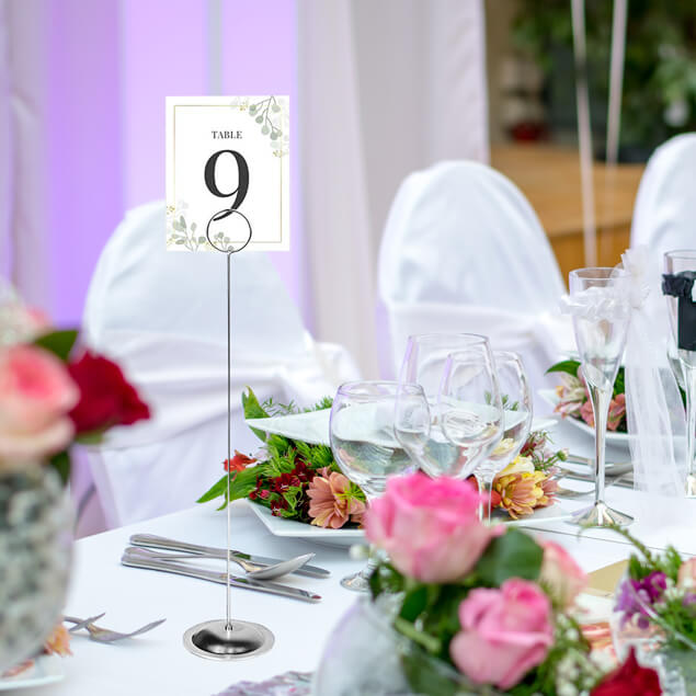 wedding table photo holders