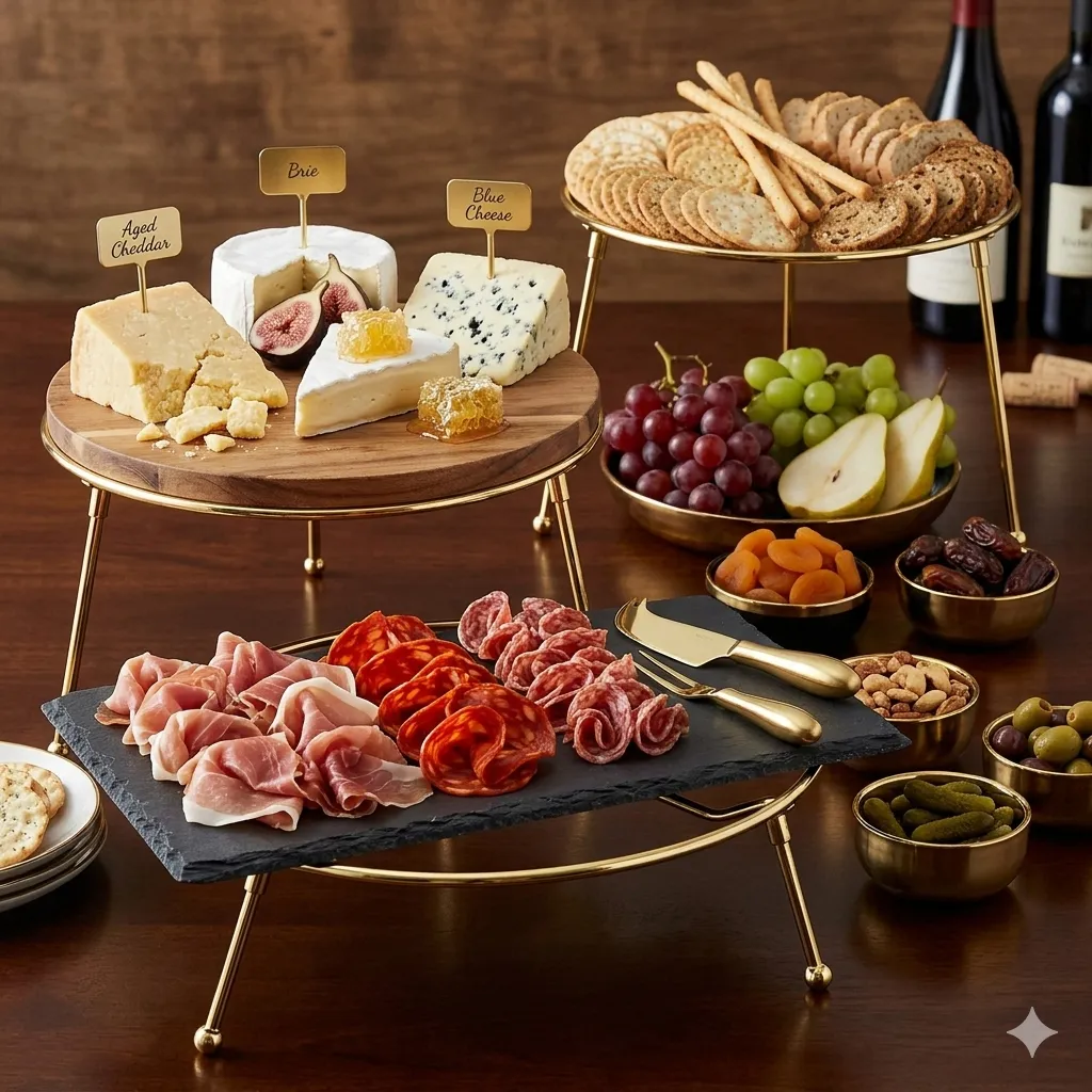 HOHIYA display stand styled in a home setting