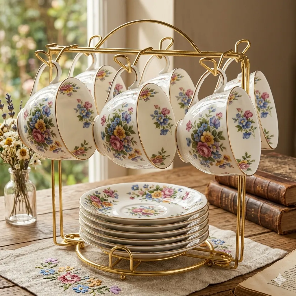 HOHIYA tea cup display stand additional view 8