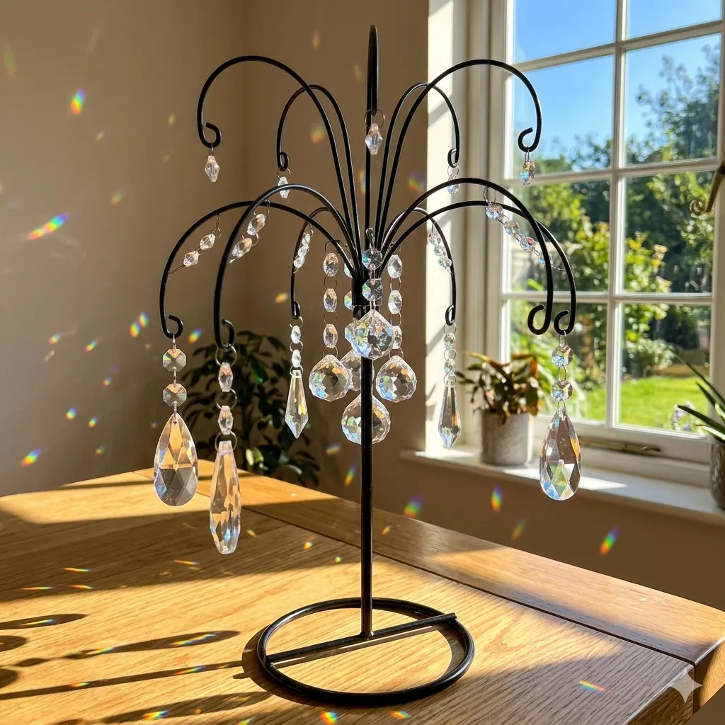 HOHIYA ornament display tree styled in a home setting
