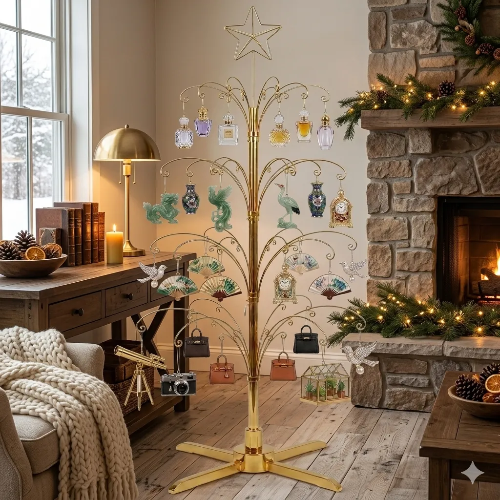 HOHIYA ornament display tree packaging and what is included