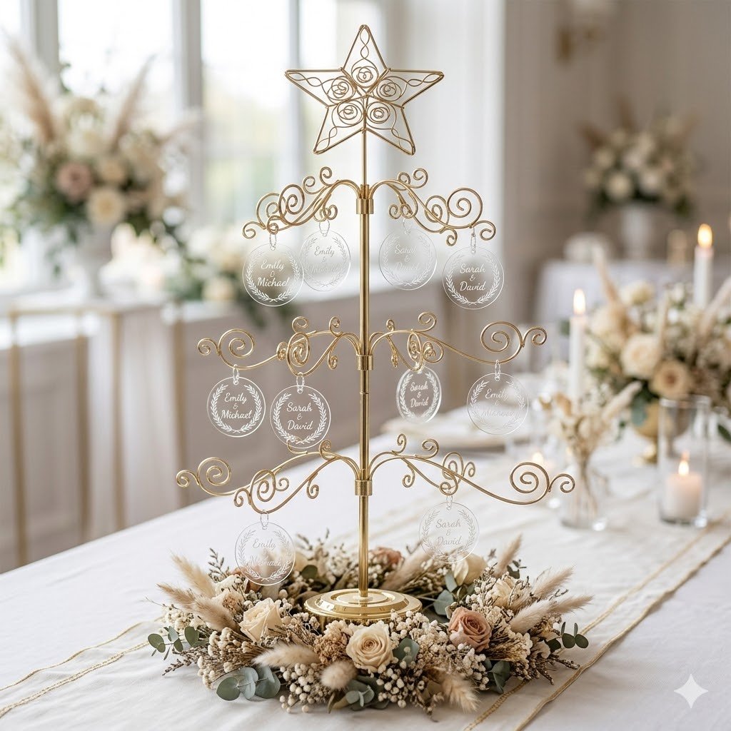 HOHIYA 24-inch ornament display tree assembled and ready to display