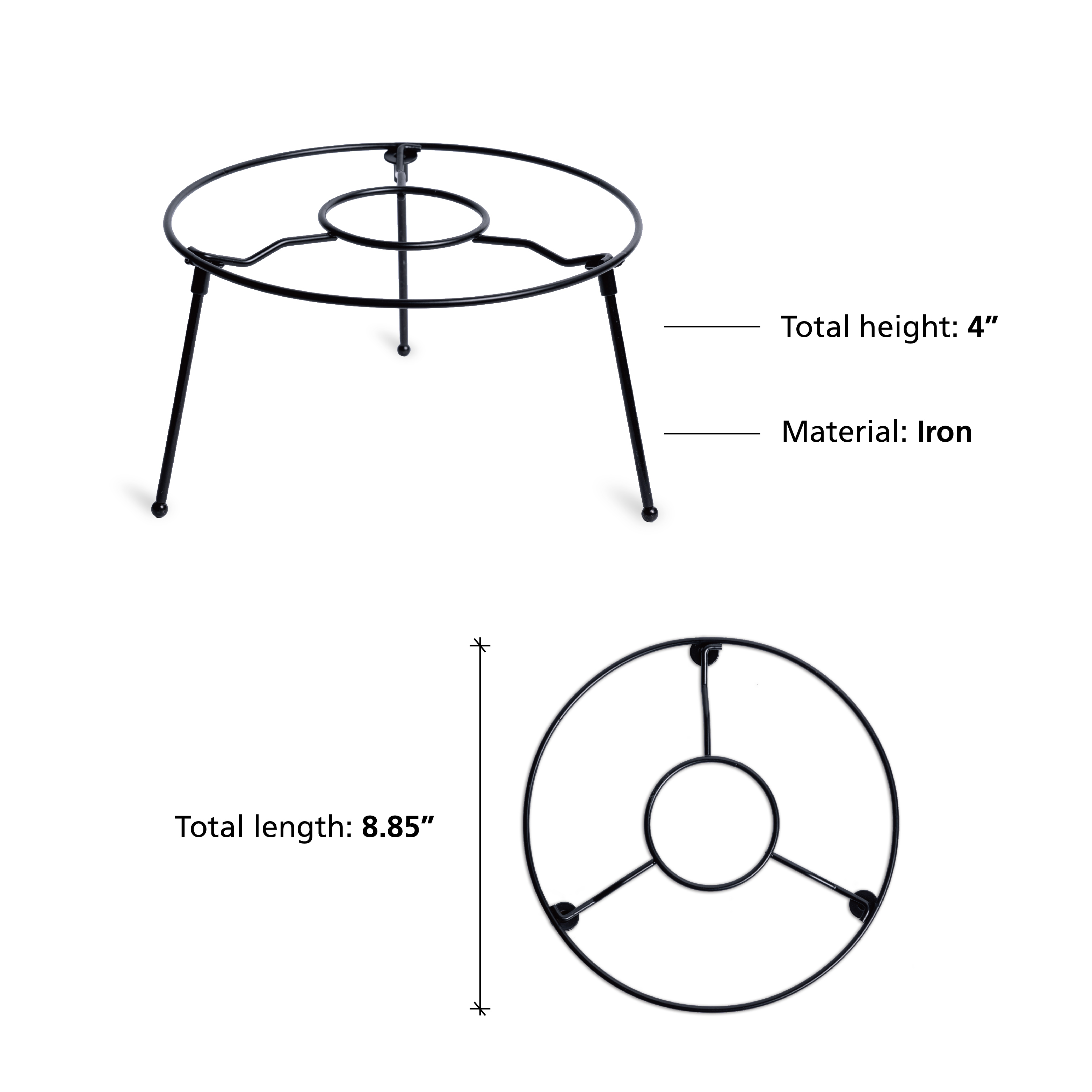 HOHIYA display stand size comparison with hand for scale