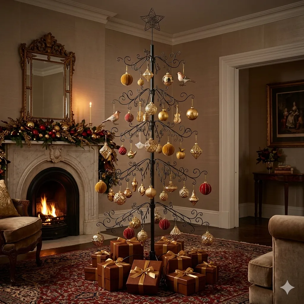 HOHIYA ornament display tree styled in a home setting
