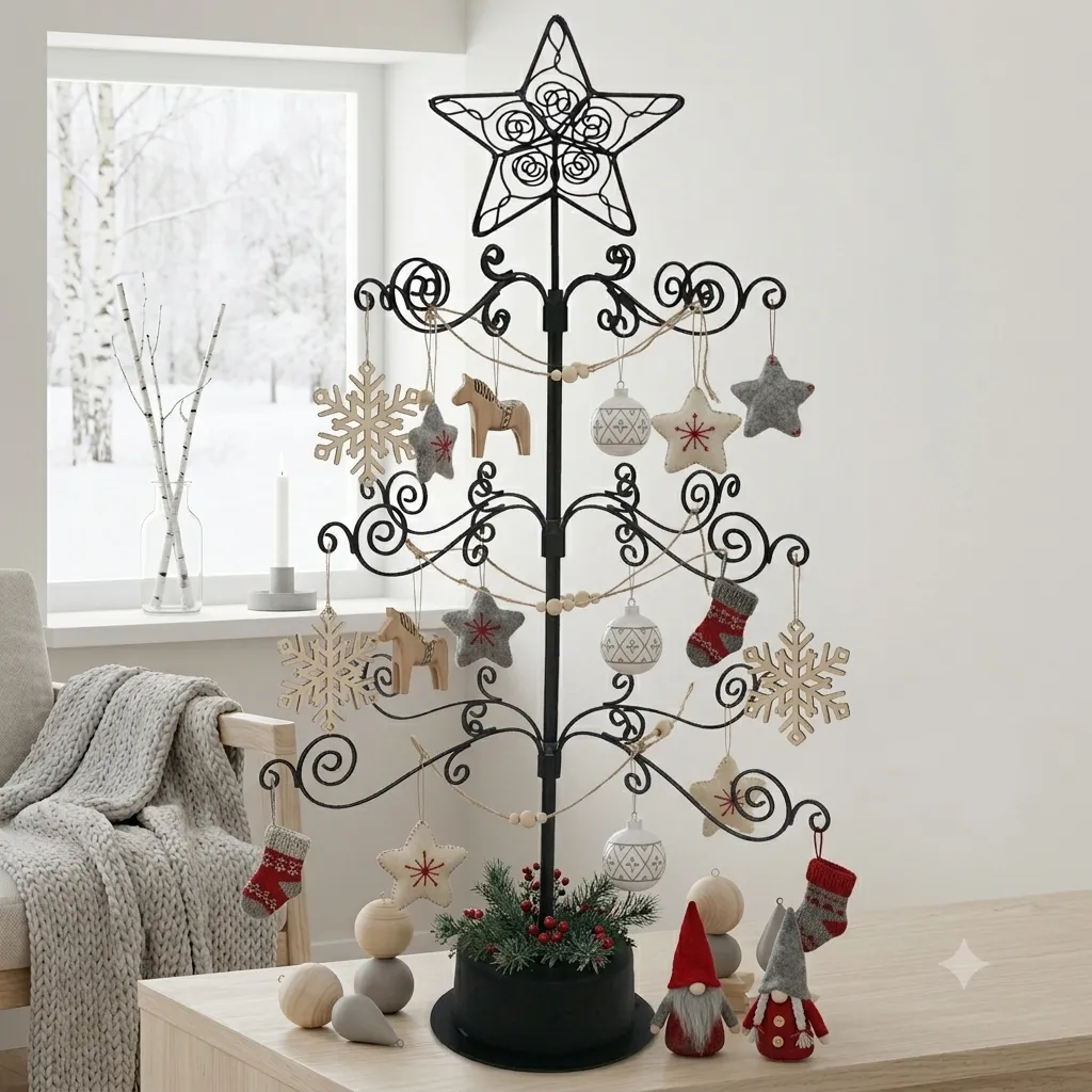 HOHIYA ornament display tree packaging and what is included
