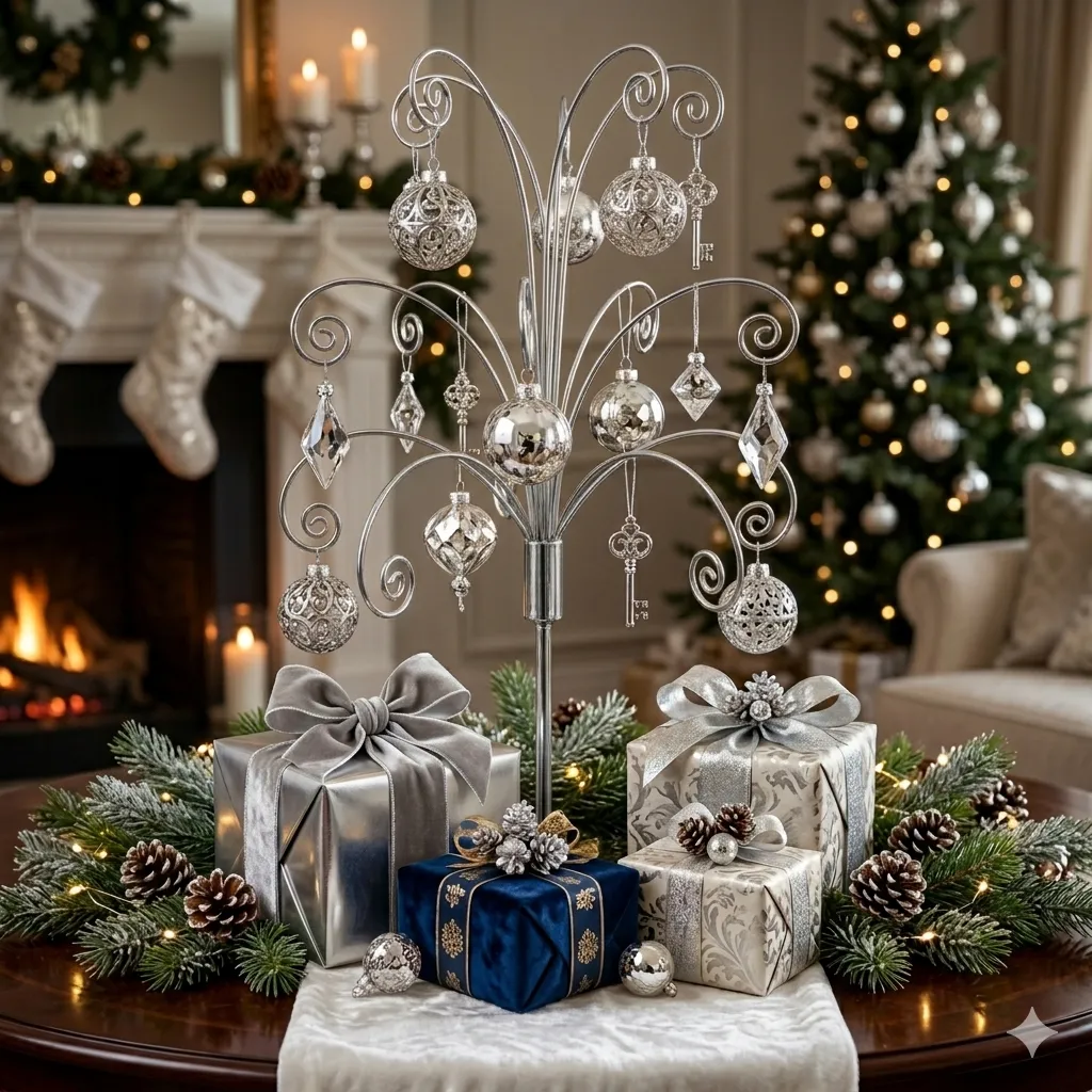HOHIYA ornament display tree packaging and what is included