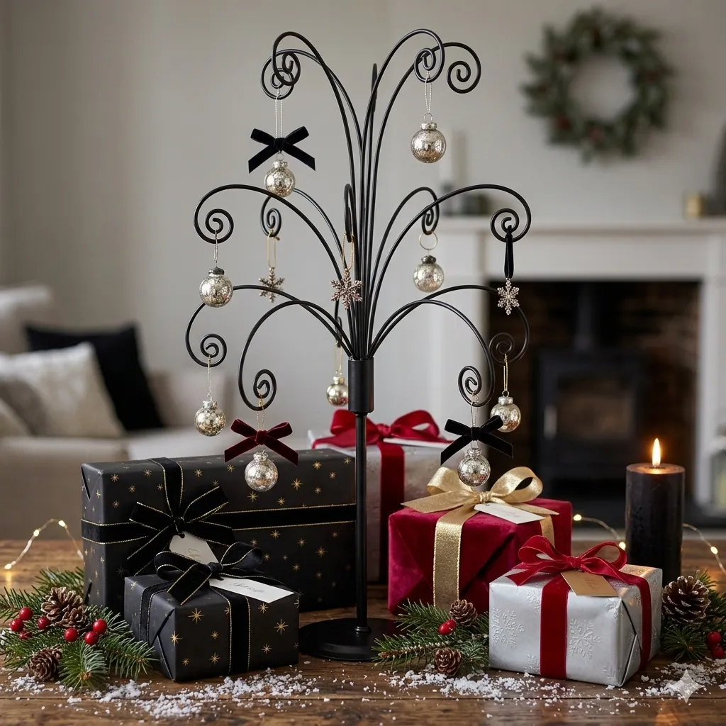 HOHIYA ornament display tree packaging and what is included