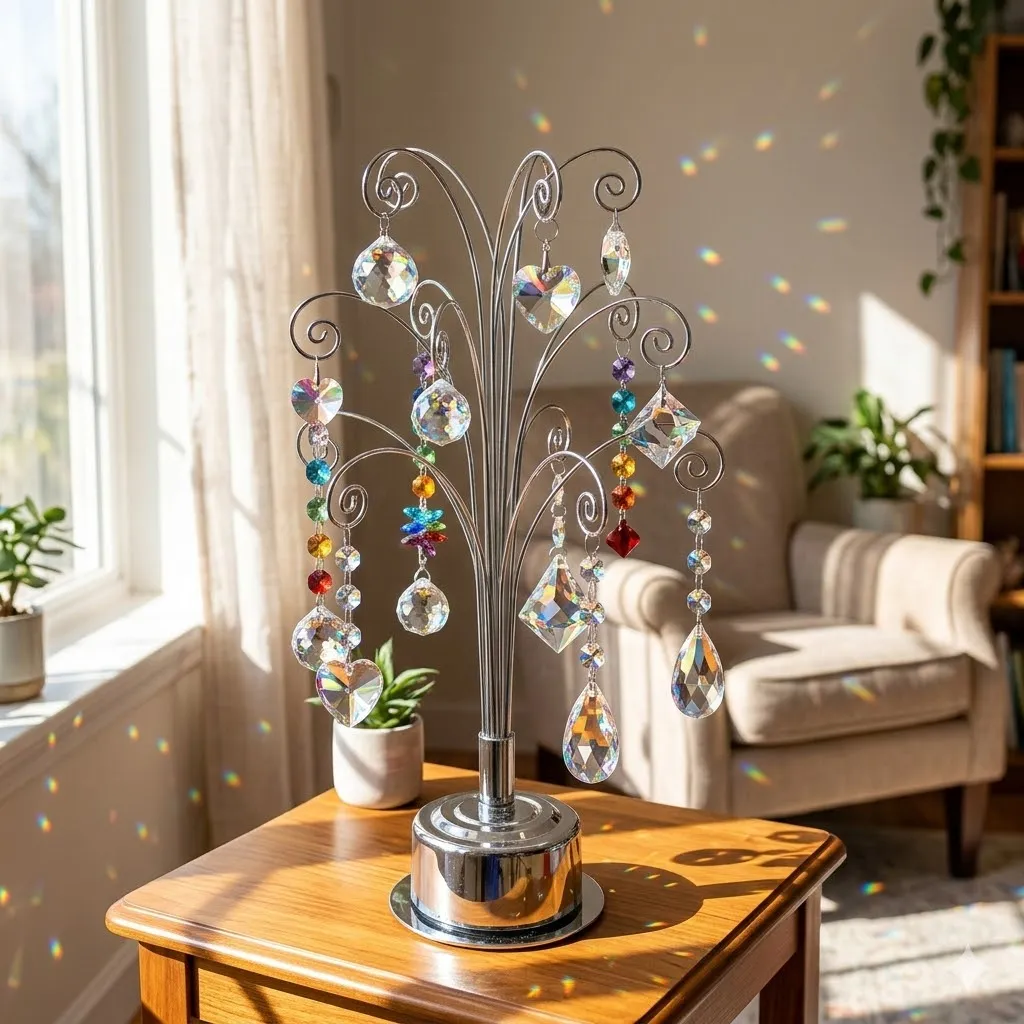 HOHIYA ornament display tree size comparison with hand for scale