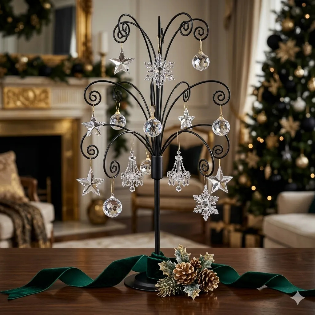 HOHIYA ornament display tree styled in a home setting