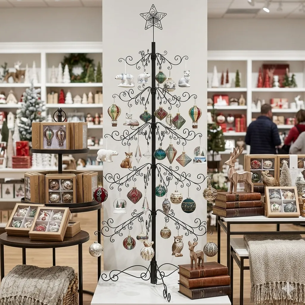 HOHIYA ornament display tree packaging and what is included