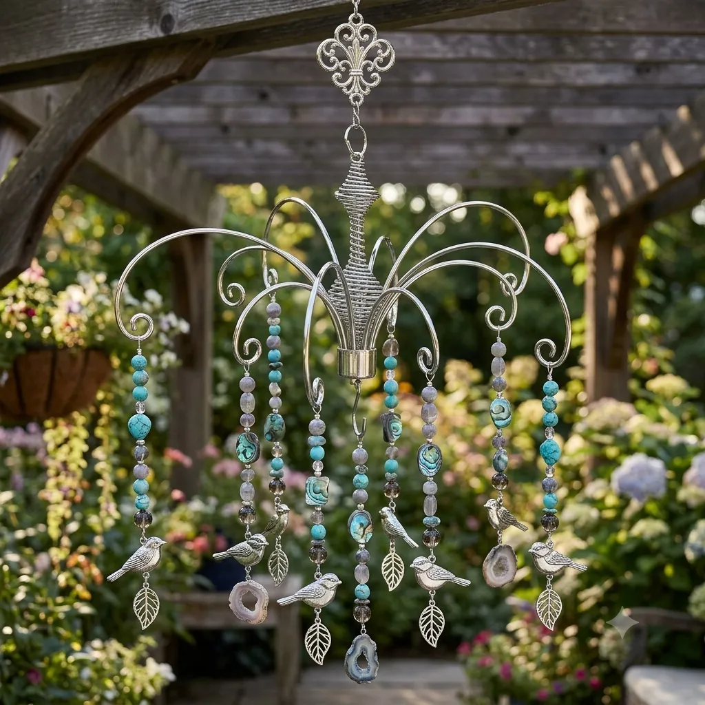 HOHIYA wind chime stand packaging and what is included
